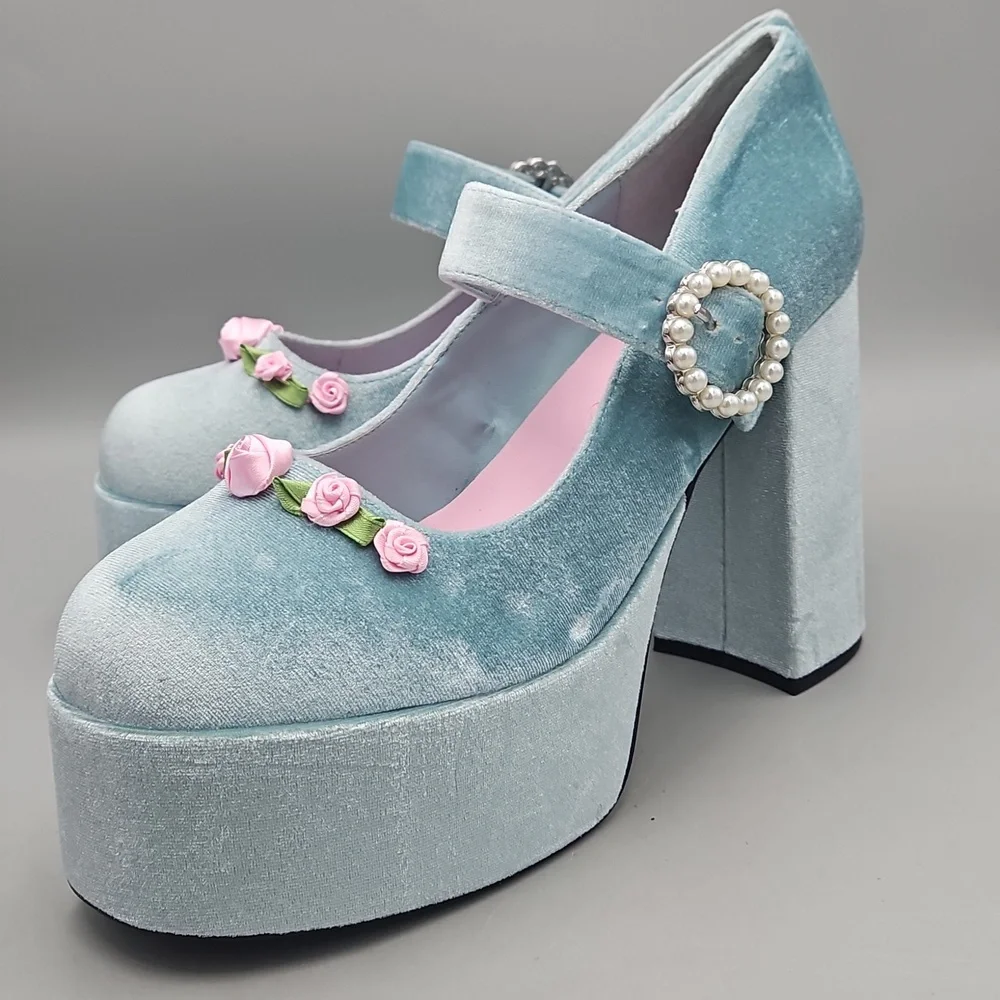 Dolls Kill Sugar Thrillz So This Is Love Platform Mary Jane’s Women 11 Sold Out! - Picture 1 of 12
